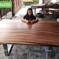โต๊ะไม้ ไม้แผ่นเดียว  โต๊ะอาหาร