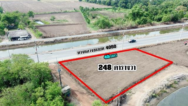 ขายที่ดินบางแก้วถมแล้วเนื้อที่ 248 ตรว. ติดถนนเลียบคลองชลประทาน ใกล้วัดสมานรัตนาราม8กม. เมืองฉะเชิงเทรา 8