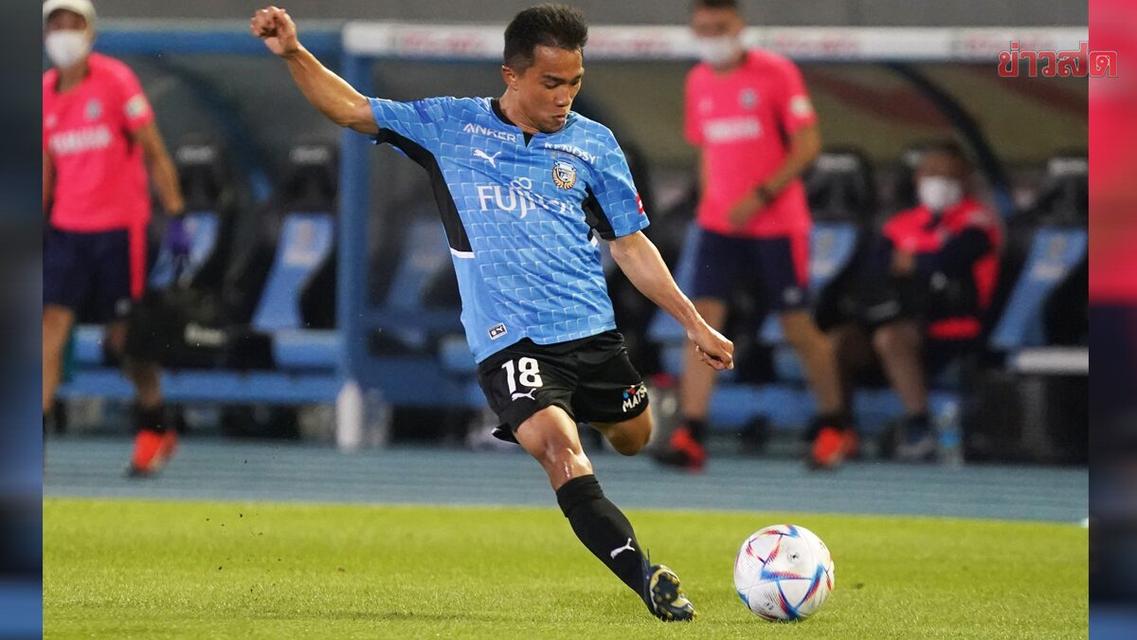 เสื้อบอล Kawasaki Frontale เจลีก2022 - No.18 ชนาธิป Messi J ของแท้(มือ1) Size XL 23x28.5 ส่งฟรี รูปที่ 4