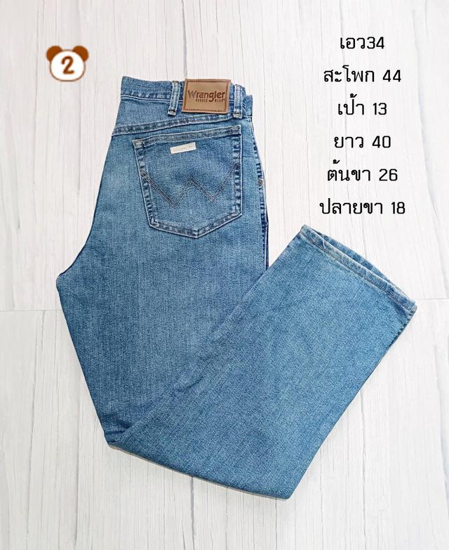 กางเกงยีนส์ Wrangler แท้มือสอง สภาพสวยๆ ใหม่ๆ มีไซส์ 30-42 นิ้ว ค่ะ
