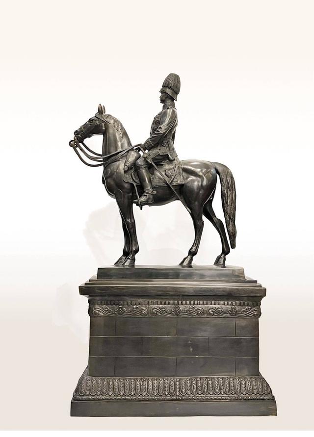 603.พระบรมรูปหล่อในหลวงรัชกาลที่ 5 พระบาทสมเด็จพระปรมินทรมหาจุฬาลงกรณ์ พระจุลจอมเกล้าเจ้าอยู่หัวทรงม้า(พระบรมรูปทรงม้า) หน้าตัก 9 นิ้ว 4