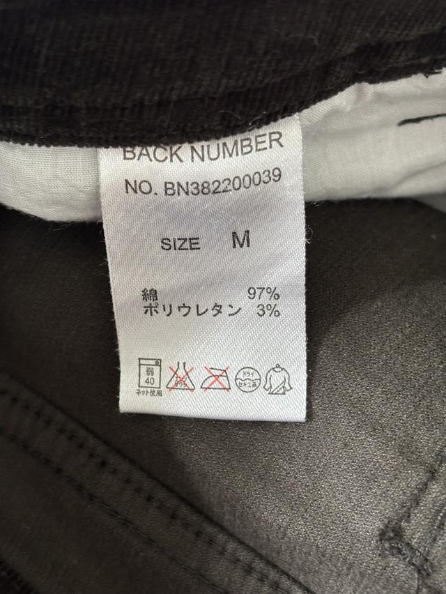กางเกงขายาวผ้าลูกฟูกสีน้ำตาลเข้มจากแบรนด์ BACK NUMBER รูปที่ 8