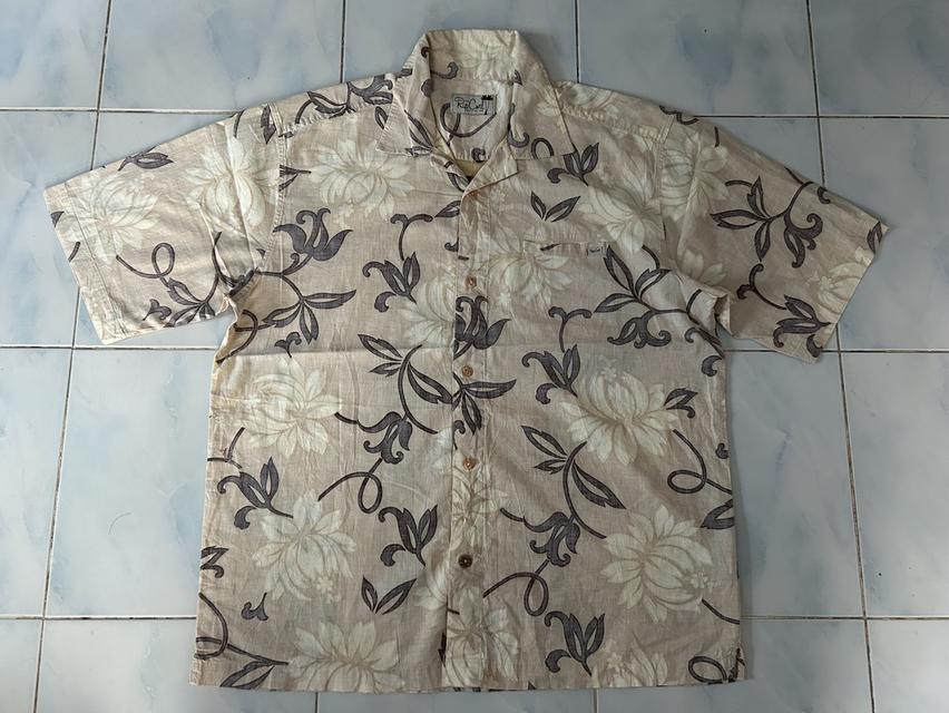 🏄‍♂️เสื้อฮาวาย ORIGINAL Rip Curl 90s/00s ป้ายต้นมะพร้าวคู่ ผ้าคอตตอน 100% ลายดอกสีเอิร์ธโทน