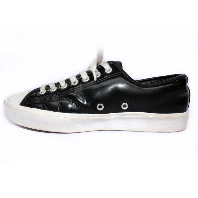 CONVERSE รองเท้าผ้าใบมือสอง Jack Purcell สีดำ หนังมัน สภาพสวยๆชิคๆ จัดส่งฟรี!!! เก็บปลายทาง 2