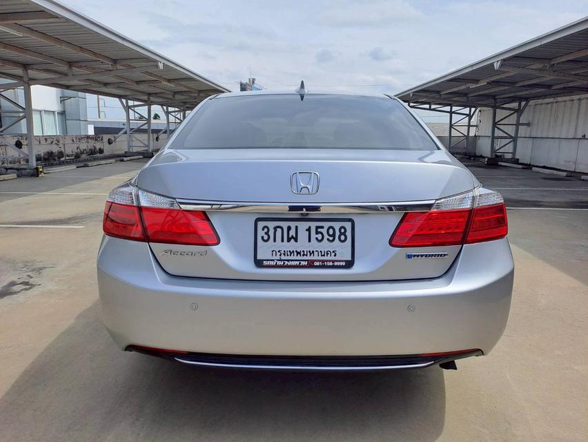 HONDA ACCORD G9 2.0 HYBRID ปี2014 สีเทา รถสภาพสวยเดิมๆไม่เคยมีอุบัติเหตุเข้าศูนย์ตลอด ประวัติดี
