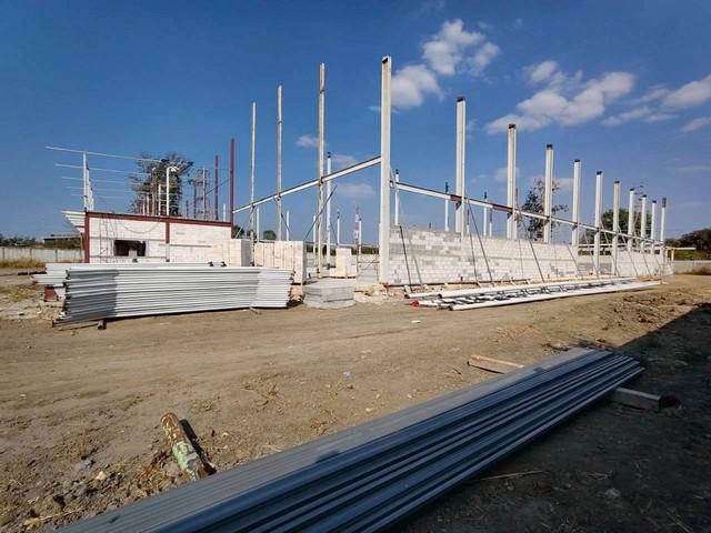 ขายโรงงานและให้เช่าโรงงานสร้างใหม่ใกล้นิคมเกตเวย์ฉะเชิงเทรา ผังม่วงลาย บนเนื้อที่ดิน 4 ไร่ สามารถขยายพื้นที่เพิ่มได้ 7