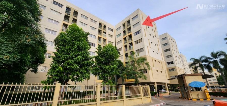 68111128 : ขาย Condo แบบ 1 ห้องนอน ห้องมุม พื้นที่ขนาด  25.77 ตารางเมตร พร้อมอยู่  โครงการ ลุมพินี คอนโดทาวน์ นิด้า-เสรีไทย 2 ชั้น 7 พึ่งรีโนเวทเสร็จ  1