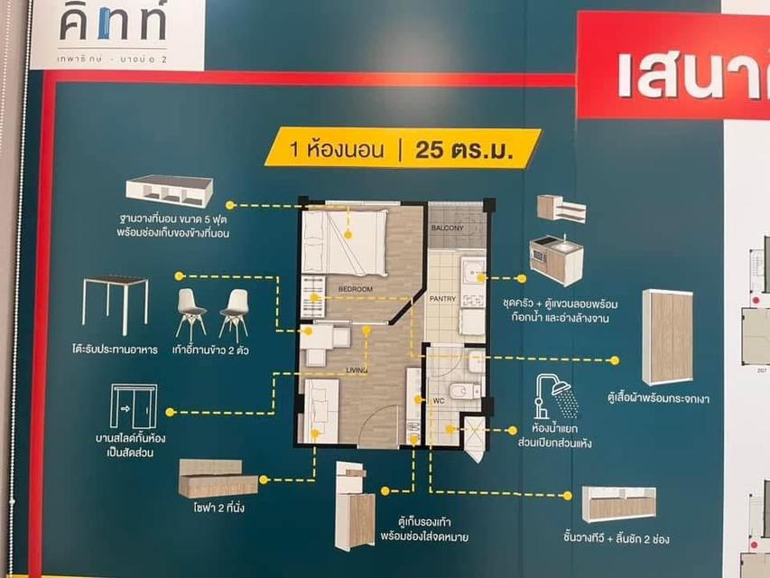 คอนโดเสนาคิทท์ เทพารักษ์ บางบ่อเฟส 2 18