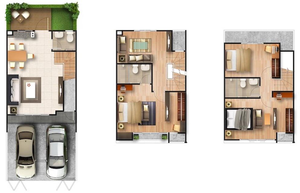 ขายทาวน์เฮ้าส์ 3 ชั้น เดอะคอนเนคอัพ 3 ซอยลาดพร้าว 126 บ้านสวย พร้อมเข้าอยู่ทันที (N.1960) 9