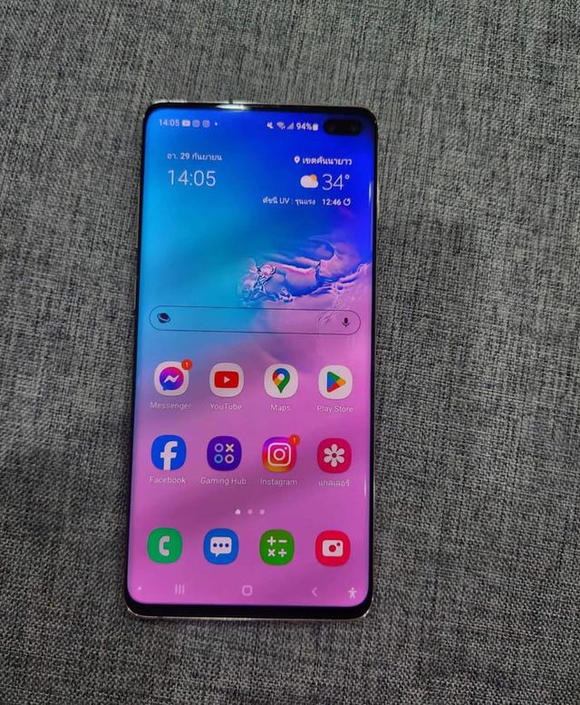 ขายโทรศัพท์ Samsung Galaxy S10 สีขาวสวย สภาพดีมาก 2