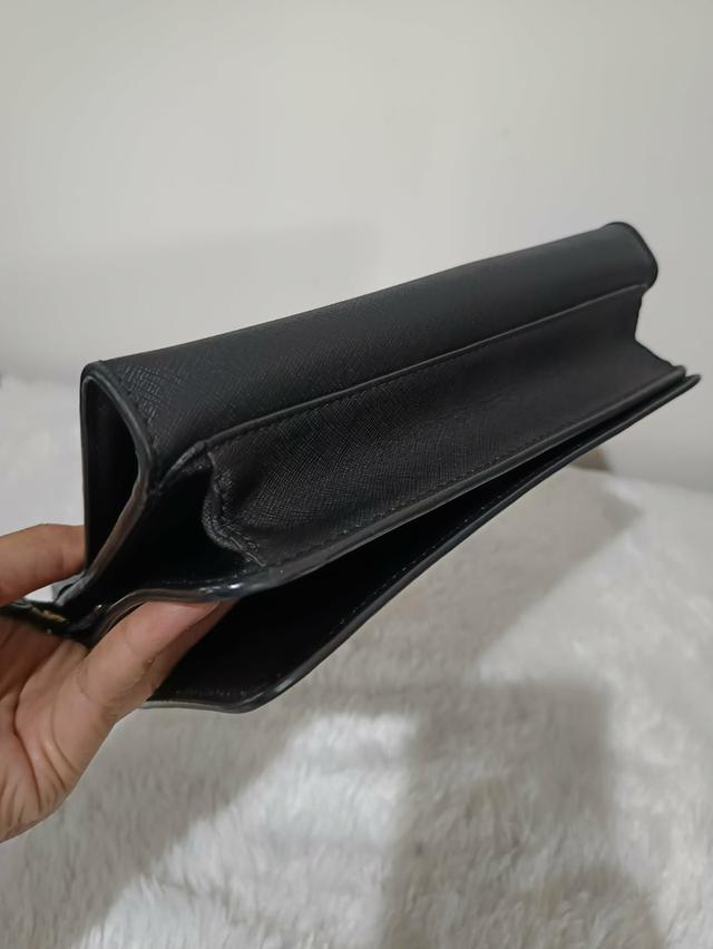 กระเป๋า Used Tory หนังซาฟิโนสีดำ สายครอสถอดได้ ปรับได้ ใส่มือถือได้ สวย 9x3x6 นิ้ว รูปที่ 6