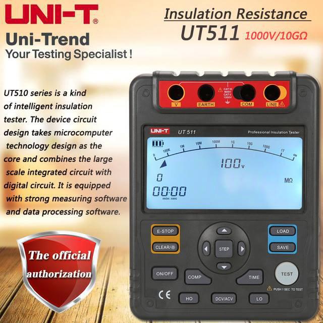 รูป Digital Insulation Tester Model UNI-T UT511 1