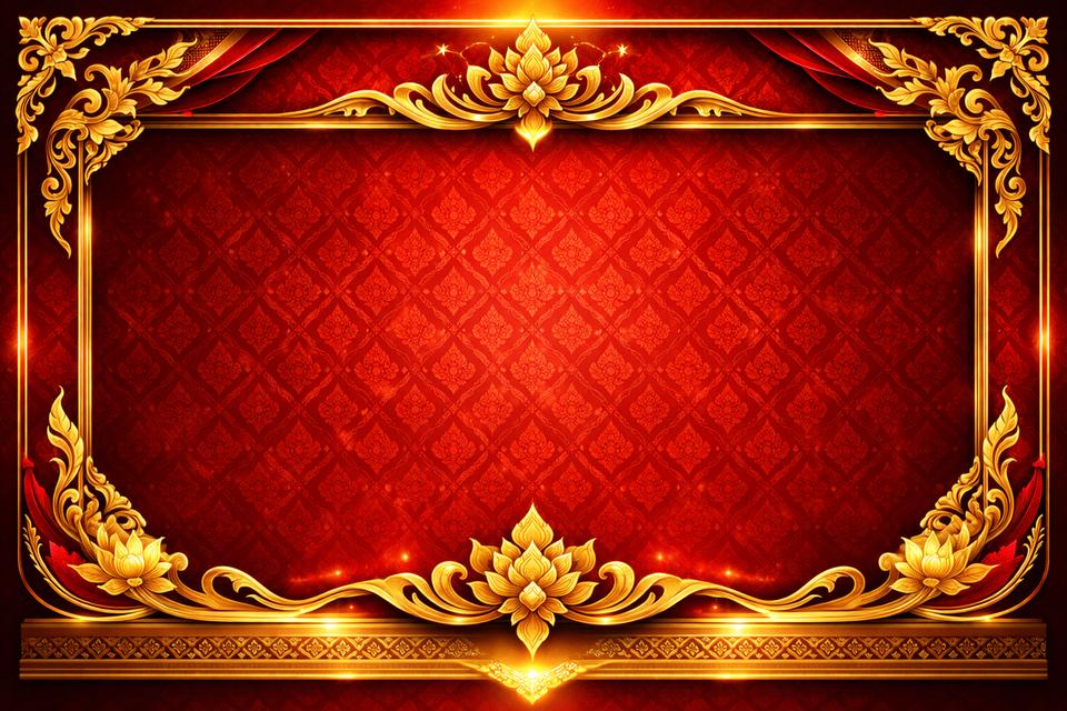 กรอบภาพลายไทย ใช้ในการออกแบบ รูปที่ 5