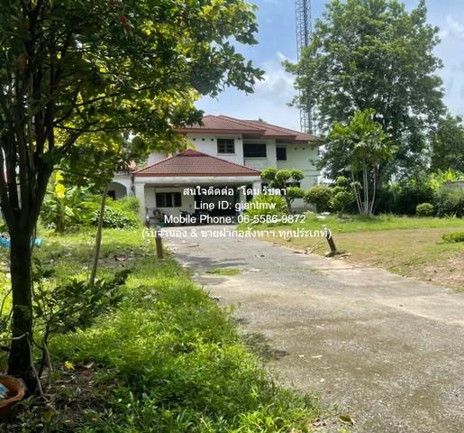 ให้เช่าบ้านหรู 2 ชั้น พร้อมที่ดิน 336 ตร.ว. ติดทะเลสาบ และสนามกอล์ฟ ม.เมืองเอก รังสิต (ใกล้สนามบินดอนเมือง)