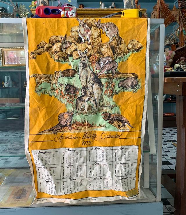 ภาพปฏิทิน hand printed.ออสเตรเลีย ปี 1973