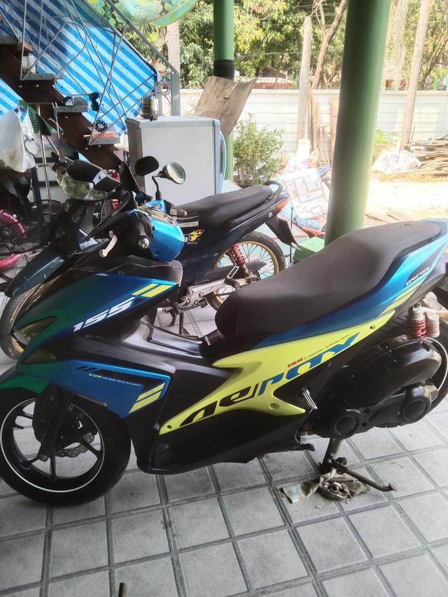 yamaha aerox ปี 2017 24500 กุญแจ 2 ดอก รถมือเดียว เครื่องใช้งานปกติเครื่องเดิมๆไม่ดังไม่หอน ยางใหม่ แบตเตอรี่ใหม่ เล่มเขียวชุดโอน ดูรถตลิ่งชัน กรุงเทพ รูปที่ 6
