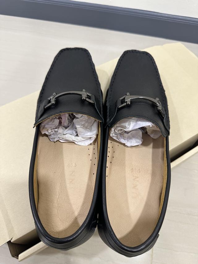 รองเท้าหนัง loafer สีดำ มือ2 3
