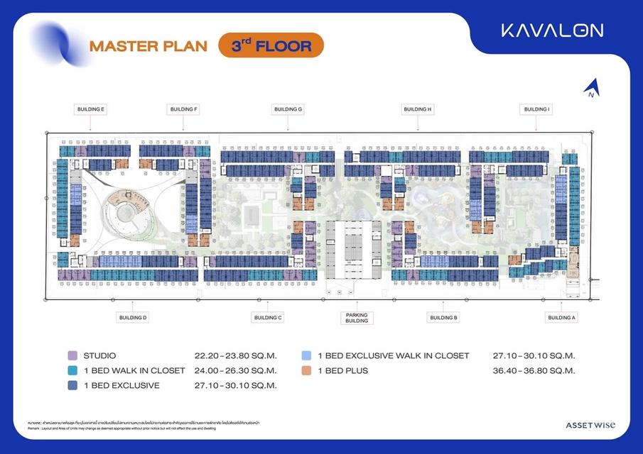 ขายใบจอง Kavalon ชิดรั้ว ม. กรุงเทพ วิวใน 1 bed exclusive 27.5 ตรม. Fully Furnished(เจ้าของขายเอง) 4