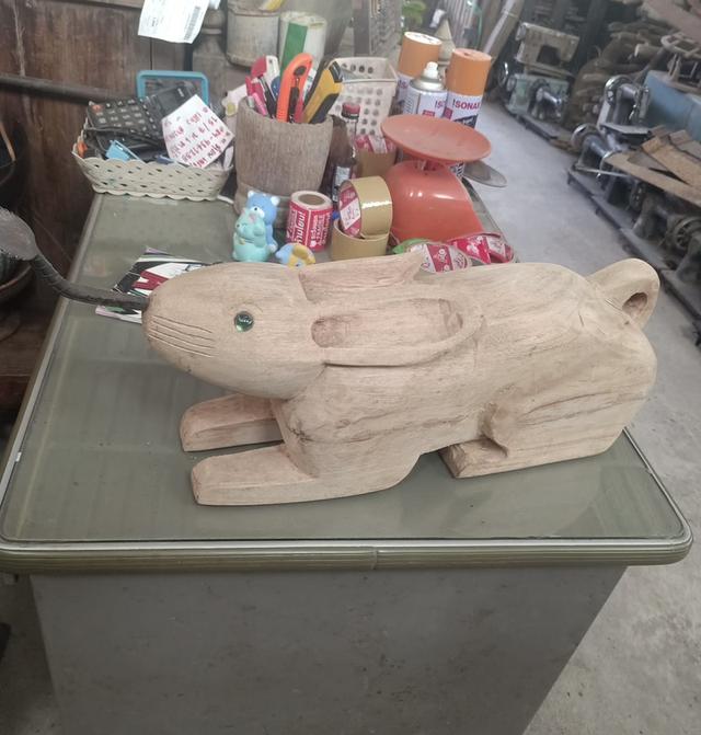 กระต่ายขูดมะพร้าว กระต่ายไม้สำหรับขูดมะพร้าว ที่ขูดมะพร้าวทรงกระต่าย ตัวใหญ่