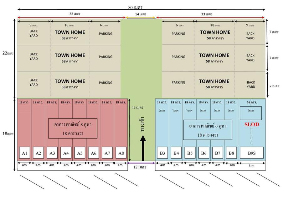 ขายและให้เฃ่าที่ดินถมแล้วติดถนนคอนกรีตกว้าง20เมตรทำได้ทุกธุรกิจหรืออาศัย 8