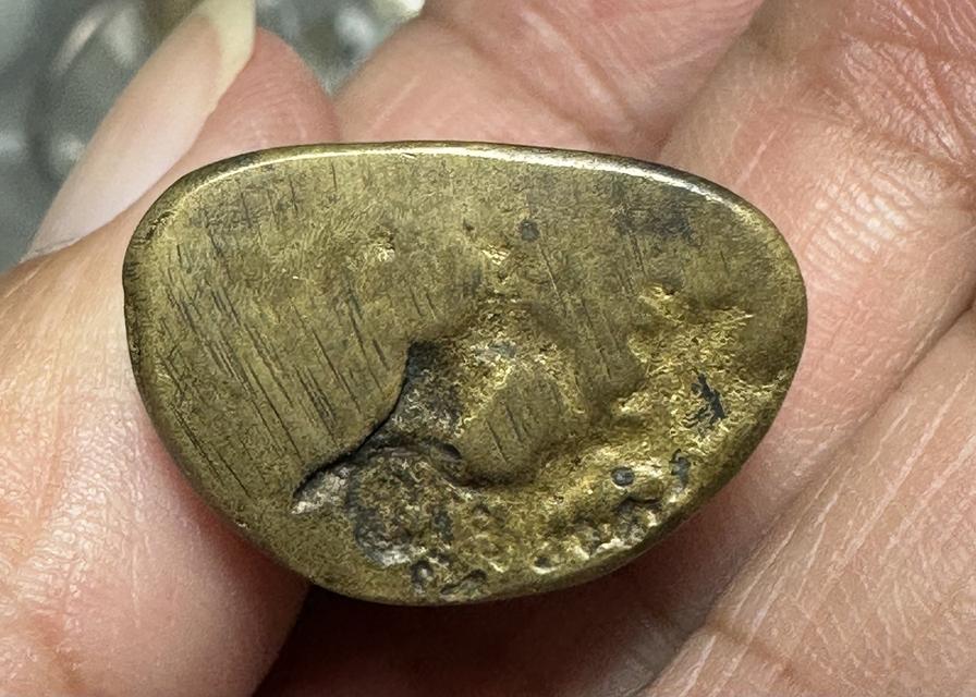 รูปหล่อล.พ.เงิน พิมพ์ขี้ตาสามชาย พระผ่านการบูชา พร้อมกรอบ 6