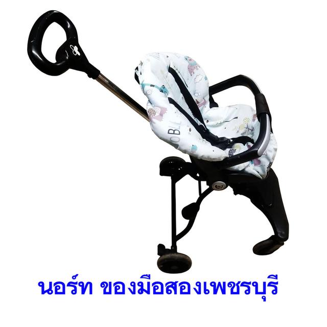 รถเข็นเด็ก ล้อหมุนได้360° พับเก็บได้ง่าย ใช้งานได้0-9ขวบ รับน้ำหนักได้ 50kg มือสอง