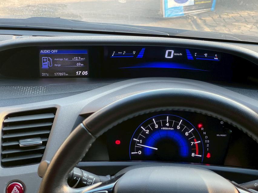 รหัสรถ PJP1464 2012 HONDA CIVIC 1.8 E Navi (สีน้ำตาล) 9