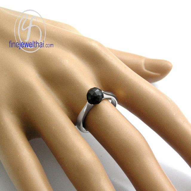 Finejewelthai แหวนนิลแท้ แหวนเงินแท้925 - R1015on รูปที่ 5