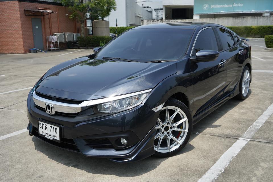 2017 Honda Civic FC 1.8 EL  AT 17/17 สีน้ำเงิน รูปที่ 3