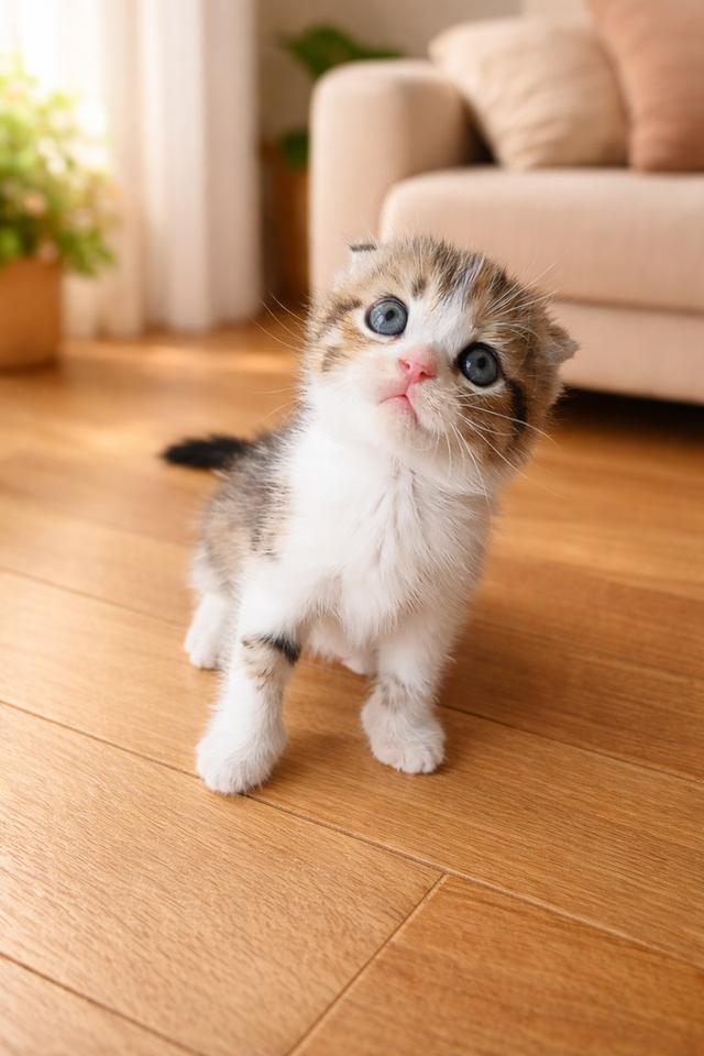 สก็อตติชโฟลด์แท้ ด.ญ.สามสี หูพับ รูปที่ 2