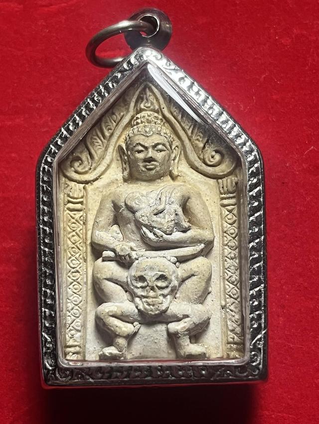 พระขุนแผนขี่โหงพราย หลวงพ่อกวย พิมพ์หน้าเทวดาเนื้อผงน้ำมัน ผสมผงพุทธคุณ ปี2500-2510 สายขุนแผนโหงพราย ชอบทางด้านมหาเสน่ห์แรงๆ