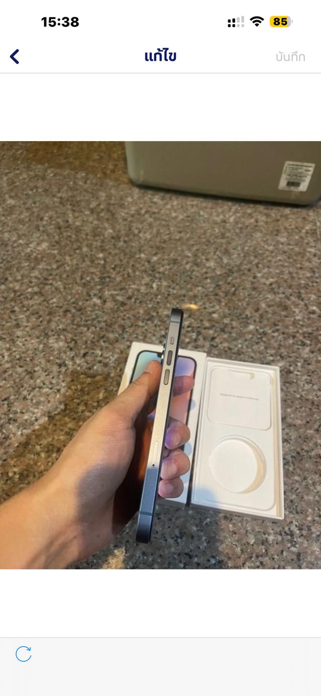 ขายๆๆๆถูกๆๆไอโฟน14PlusสีหายากBlue128กิ๊กมีกล่องสูนiStudio Apple Ofu สภาพสวยๆใช้งานปกติหมดทุกๆฟังชั่นเครื่องรีสโตได้ตลอดไม่มีติดไอคราว ( แบต100%เลยคับใ 6