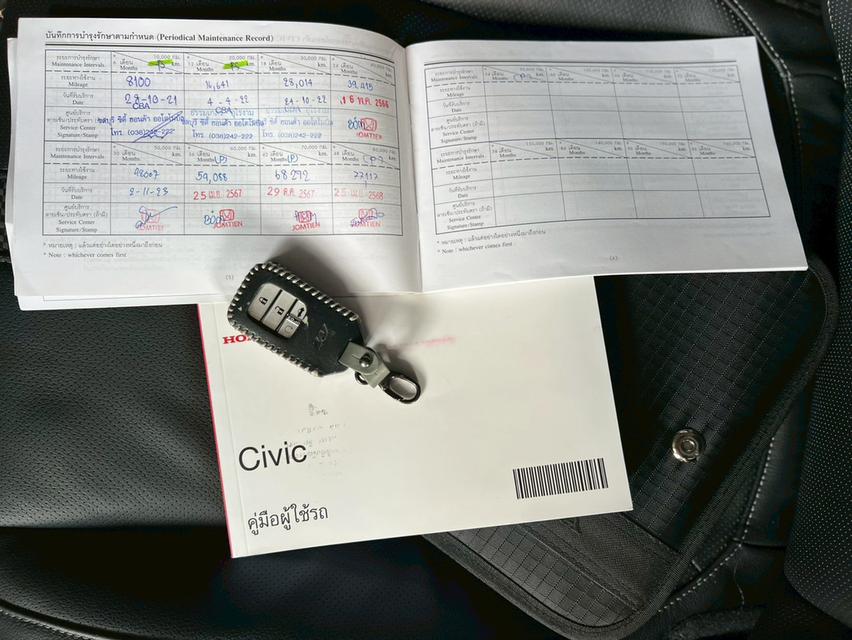ปี 2021 HONDA CIVIC รถสวย มือเดียว เข้าศูนย์ทุกระยะ 11