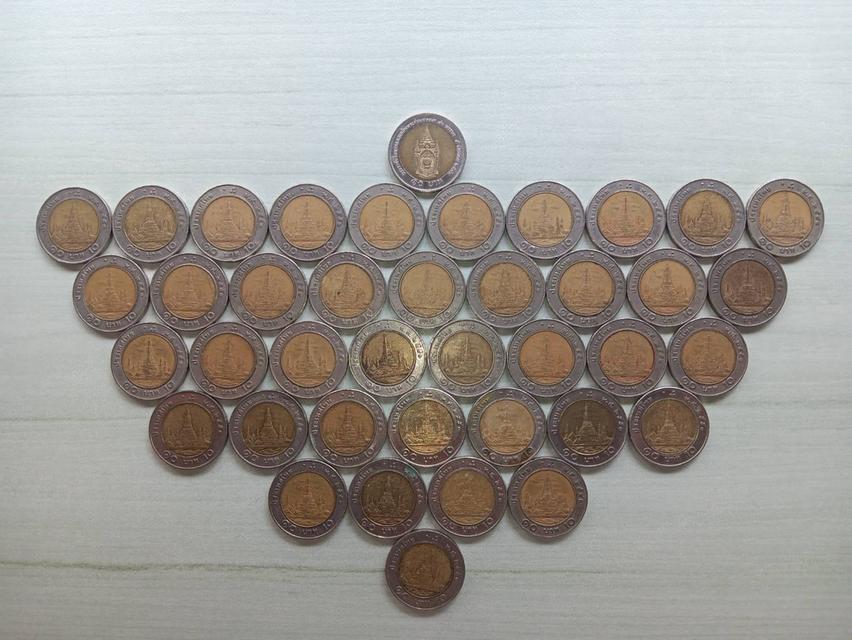 เหรียญ 10 รัชกาลที่ 9 ปี 2550 รวม 40 เหรียญ 59,000 บาท