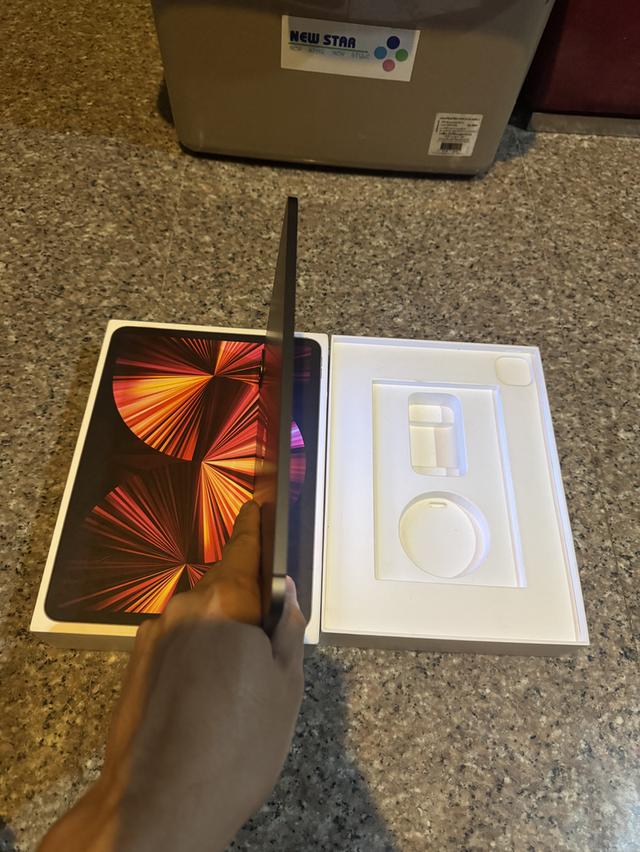 ขายๆๆๆถูกๆๆiPadPro11นิ้ว M1 สีSpace Gray 128กิ๊กWifi Celluer ใส่ซิมได้ มีกล่องอีมี่ตรงคับใช้งานดีทุกๆฟังชั่นสูนTrueทุกๆฟังชั่นรีสโตได้ตลอดไม่มีติดไอคร 5