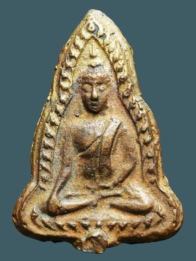 เหรียญหล่อพระพุทธชินราชหลวงพ่อเงิน พิมพ์เข่าจม เนื้อทองผสม ว ัดดอนยายหอม ปี 2493...เก่าเดิมๆ สวยแชมป์