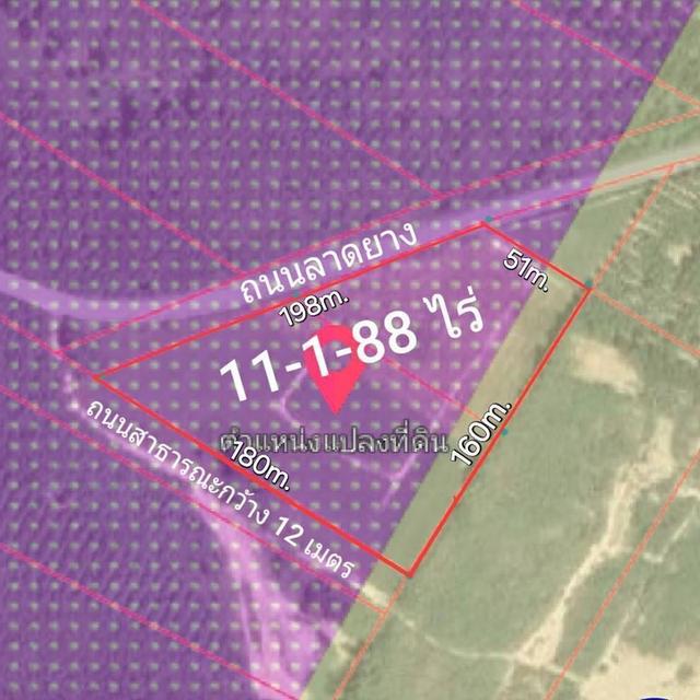 ขายที่ดิน 11 ไร่ ผังสีม่วงลาย นิคมพัฒนา จ.ระยองเหมาะทำโรงงาน โกดัง ที่จอดรถ 4