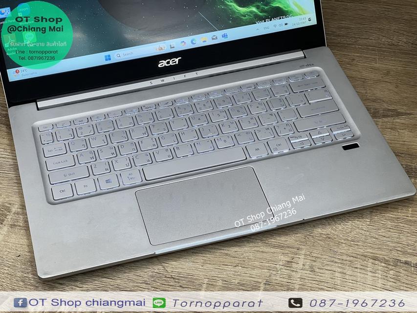 ACER SWIFT 3 SF314-59-511W คีย์บอร์ดมีไฟ ราคา 8,900 บาท 8