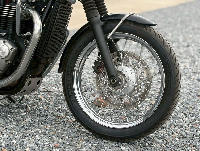 Triumph bonneville T100 ปี 2017 ฟ้าขาว รูปที่ 4