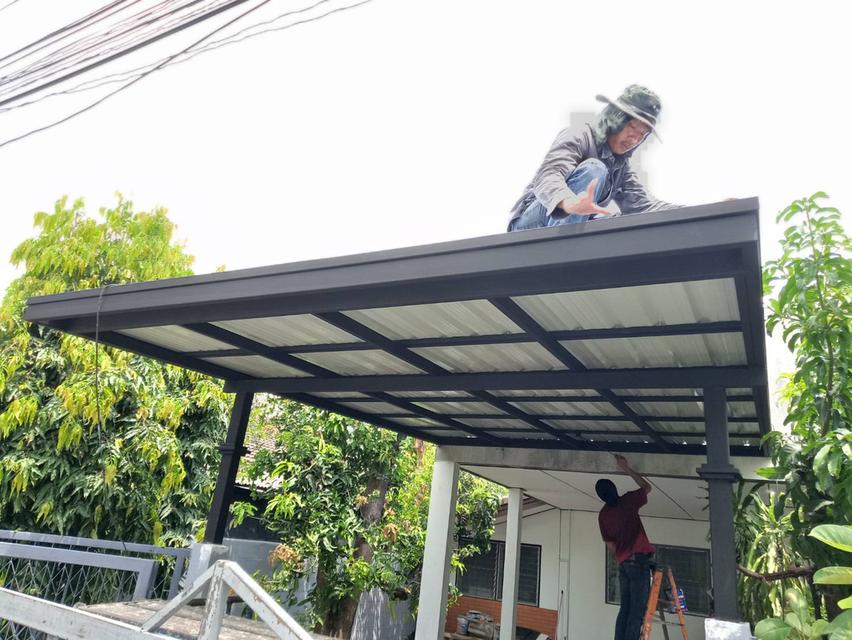 ต่อเติมโครงหลังคา กันสาด สไตล์โมเดริ์น Roof Modern DD Design23 รูปที่ 13
