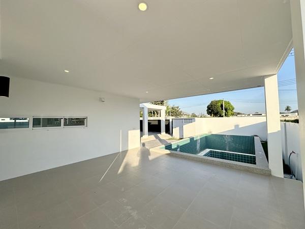 พูลวิลล่าโมเดิร์น 3 ห้องนอน 3.5 ห้องน้ำ สระเกลือส่วนตัว ในหัวหิน ใกล้ Black Mountain และรร.นานาชาติ โทร 0823664757 4