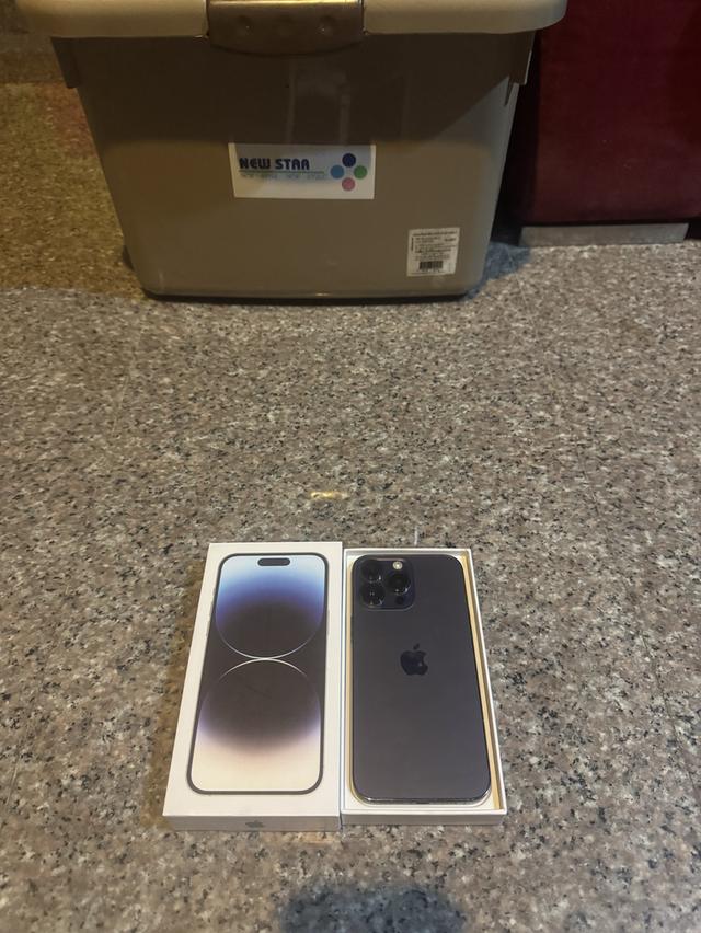 ขายๆๆๆถูกๆๆไอโฟน14ProMaxสีใหม่Purple128กิ๊กมีกล่องสูนTrueใช้งานปกติหมดทุกๆฟังชั่นเครื่องรีสโตได้ตลอดไม่มีติดไอคราว  สภาพ: 95% สวยๆๆคับ  ราคา: 16500 ม 2