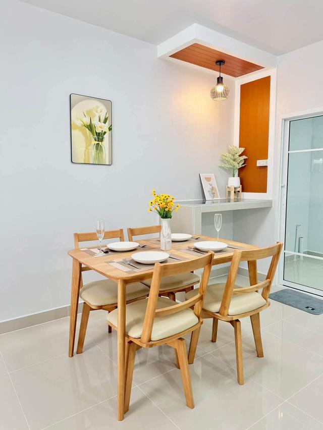 หมู่บ้านพฤกษา18/1 บางใหญ่ ซอยแก้วอินทร์ ทาวน์เฮาส์ 2 ชั้น  ตกแต่งใหม่พร้อมอยู่  มีระเบียงด้านหน้า 7