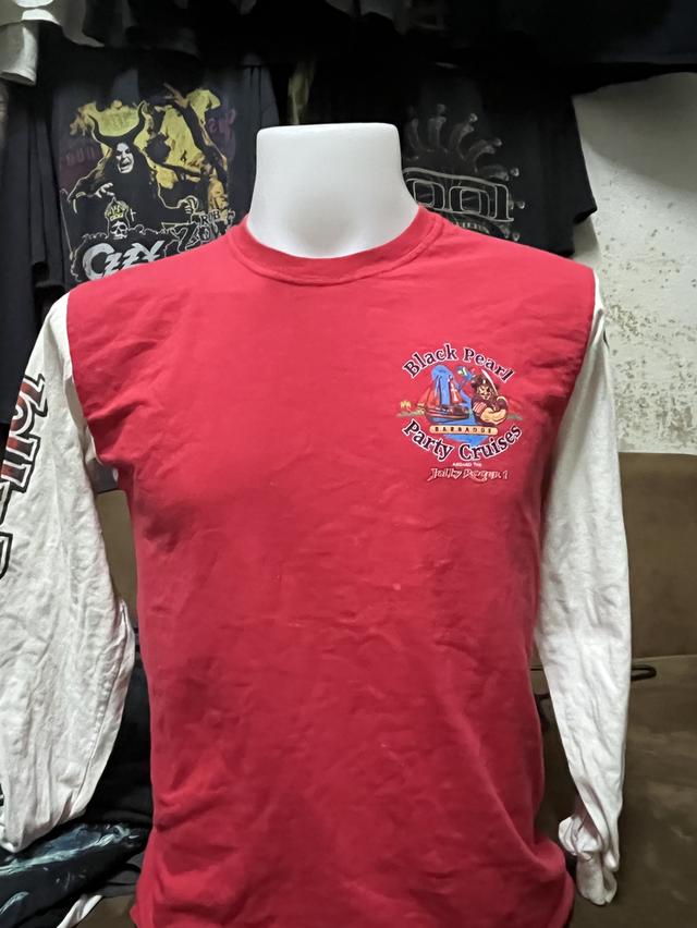 เสื้อแขนยาวโจรสลัด ขาวแดง