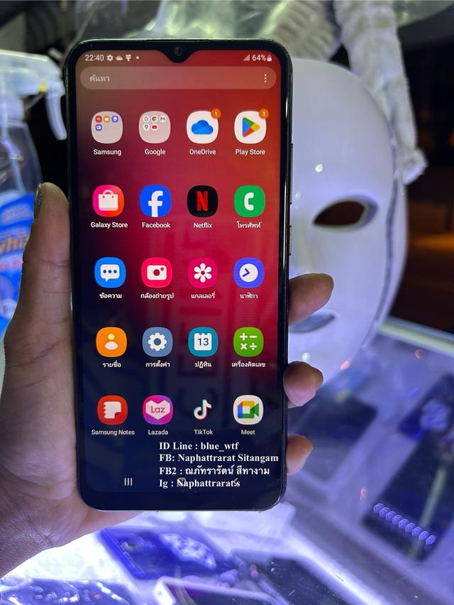 Samsung A02s จอง6.52นิ้ว 4G 2ซิม Rom64 Ram4 Android12โหลดได้ทุกแอพ ใช้งานปกติ ได้ทุกซิม