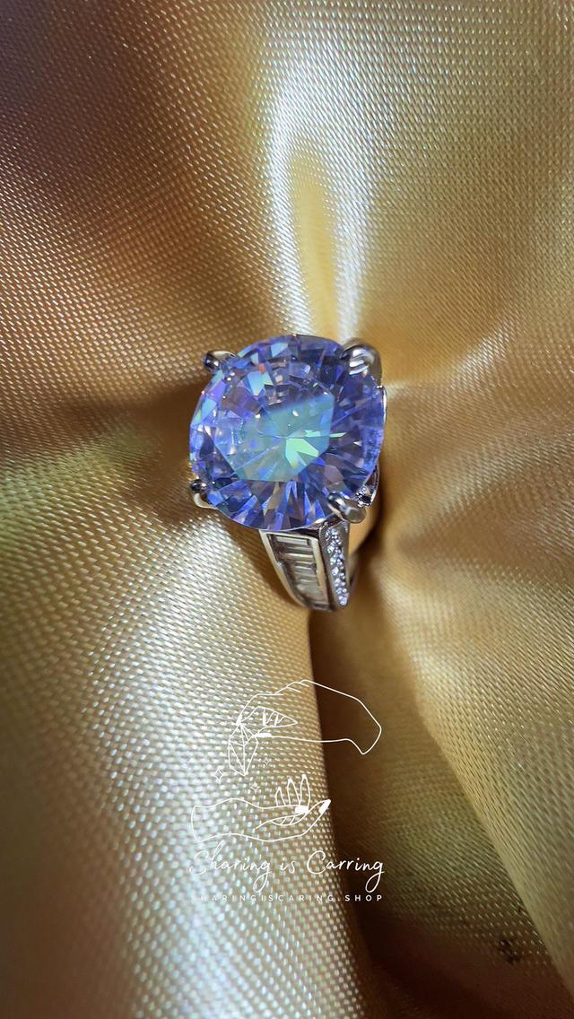 แหวนแฟชั่น เพชรแฟนซี Moissanite แบบ บริดเจอตัน ราคา ฿3,590.- บาท รวมส่ง Bridgerton style