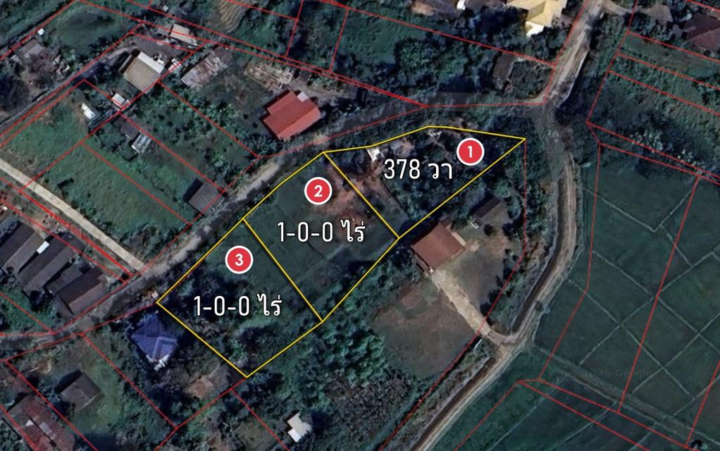  ที่ดิน 3 แปลง 378 วา , 400 วา และ 400 วา ใกล้สันกำแพงสายใหม่ 550 เมตร 10