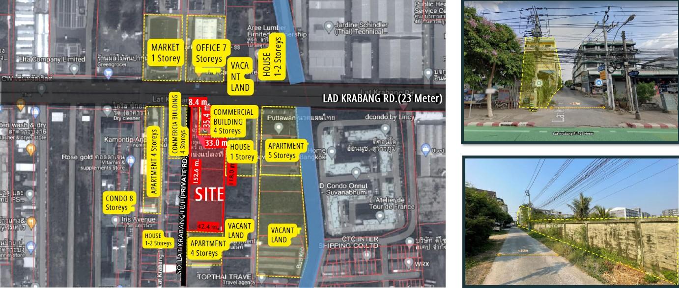 ที่ดินติดถนนลาดกระบัง ใกล้สนามบินสุวรรณภูมิ ศักยภาพสูง เหมาะทำโรงแรม เซอร์วิสอะพาร์ตเมนต์ คอนโดมิเนียม 2