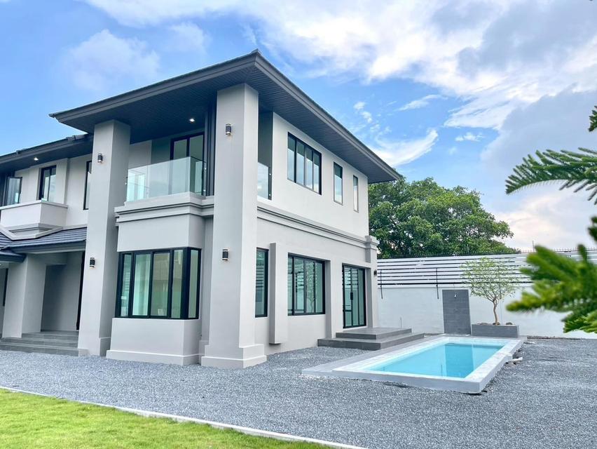 ขายบ้านเดี่ยว 2 ชั้น หมู่บ้าน ณุศาศิริ ซิตี้ พระราม 2 พร้อมสระว่ายน้ำ  หน้าบ้านทิศเหนือ (ปรับปรุงใหม่พร้อมอยู่) 3