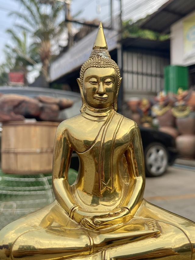 พระบูชา หลวงพ่อโสธร ปี2552 หน้าตัก5นิ้ว วัดโสธรวรารามวรวิหาร พระพุทธโสธร เนื้อทองเหลือง รูปย่อยที่ 4